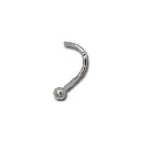 Piercing Stud - Titane - Stud de nez en titane coloré - 2 coloris 
