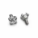 Piercing Embout - Titane F136 Gamme Hand Ink - Embout 09 avec pas de vis interne strass griffé*
