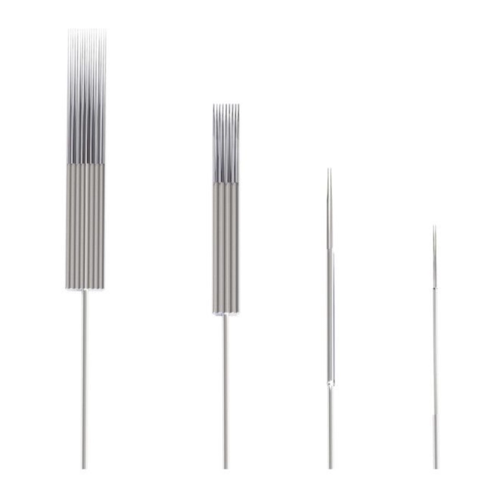 Aiguille Tattoo - Crystal One Needles Round Shader - Boîte de 50 aiguilles pour tube de tatouage 