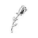 Piercing Embout Titane ASTM F136 Premium – Embout 495 Filetage Interne & Brin de Rose hauteur 20 mm*