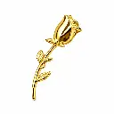 Piercing Embout Titane ASTM F136 Premium – Embout 495 Filetage Interne & Brin de Rose hauteur 20 mm*