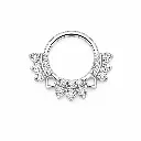 Piercing Anneau Titane ASTM F136 – Clicker 1903 Stérile avec Fermeture à Charnière 1,2 x 8 mm*