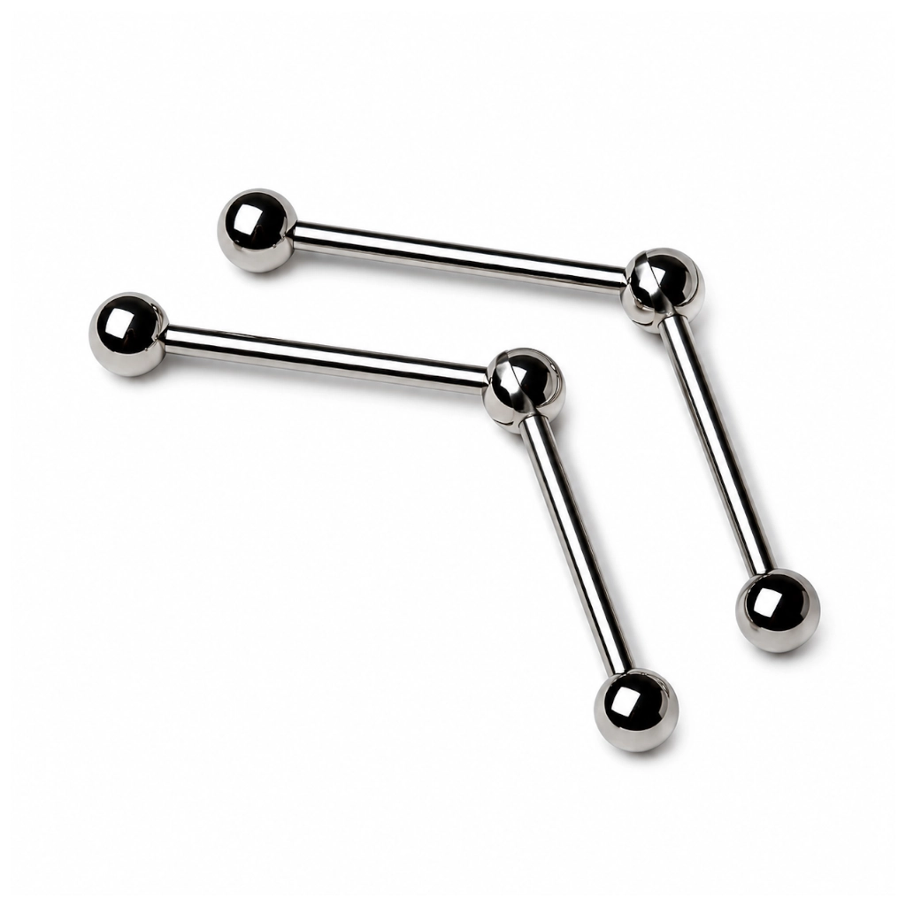 Adaptateur Piercing Titane ASTM F136 Premium Bille – Double Pas de vis interne Idéal Barbell*