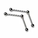 Adaptateur Piercing Titane ASTM F136 Premium Bille – Double Pas de vis interne Idéal Barbell*