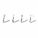 Piercing Embout Titane ASTM F136 Premium – Embout 66 Filetage Interne & Triangle 4 mm pour Piercing 1,2 mm*