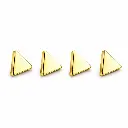 Piercing Embout Titane ASTM F136 Premium – Embout 66 Filetage Interne & Triangle 4 mm pour Piercing 1,2 mm*