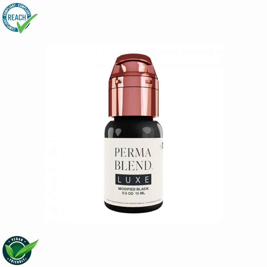 Pigment Pmu Noir - Perma Blend Luxe Modified Black - Melange pour le maquillage permanent REACH 15ml