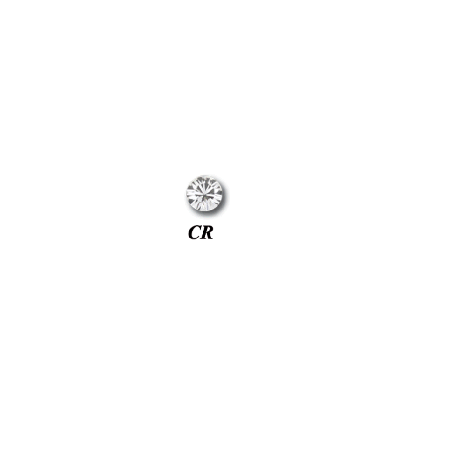 Strass plat pour micro dermal en titane