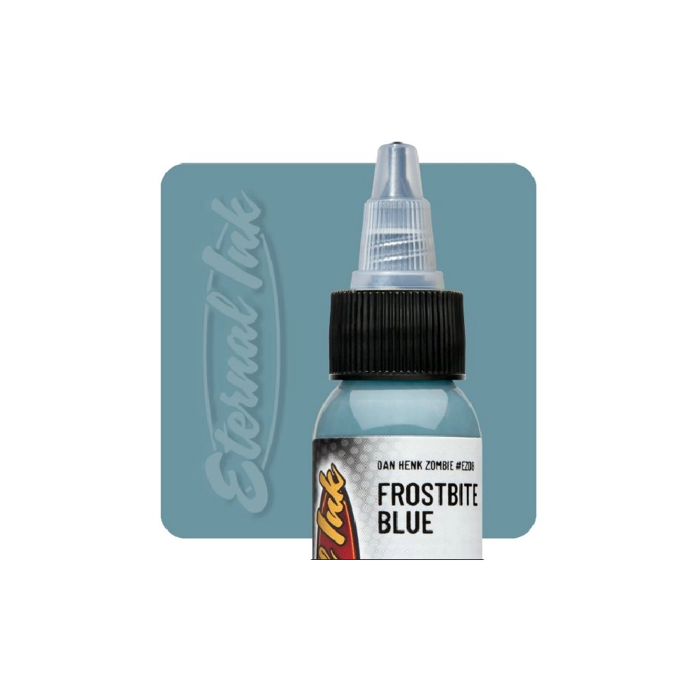 Eternal Ink Zombie Colours Frostbite Blue - Encre artistique pour entrainement tatouage NON REACH