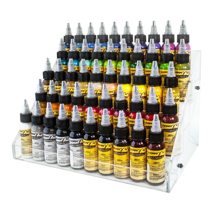 Présentoir Tattoo - Rangement Encre Tatouage - Présentoir avec 5 étages en plastique pour les bouteille d'encre de tatouage