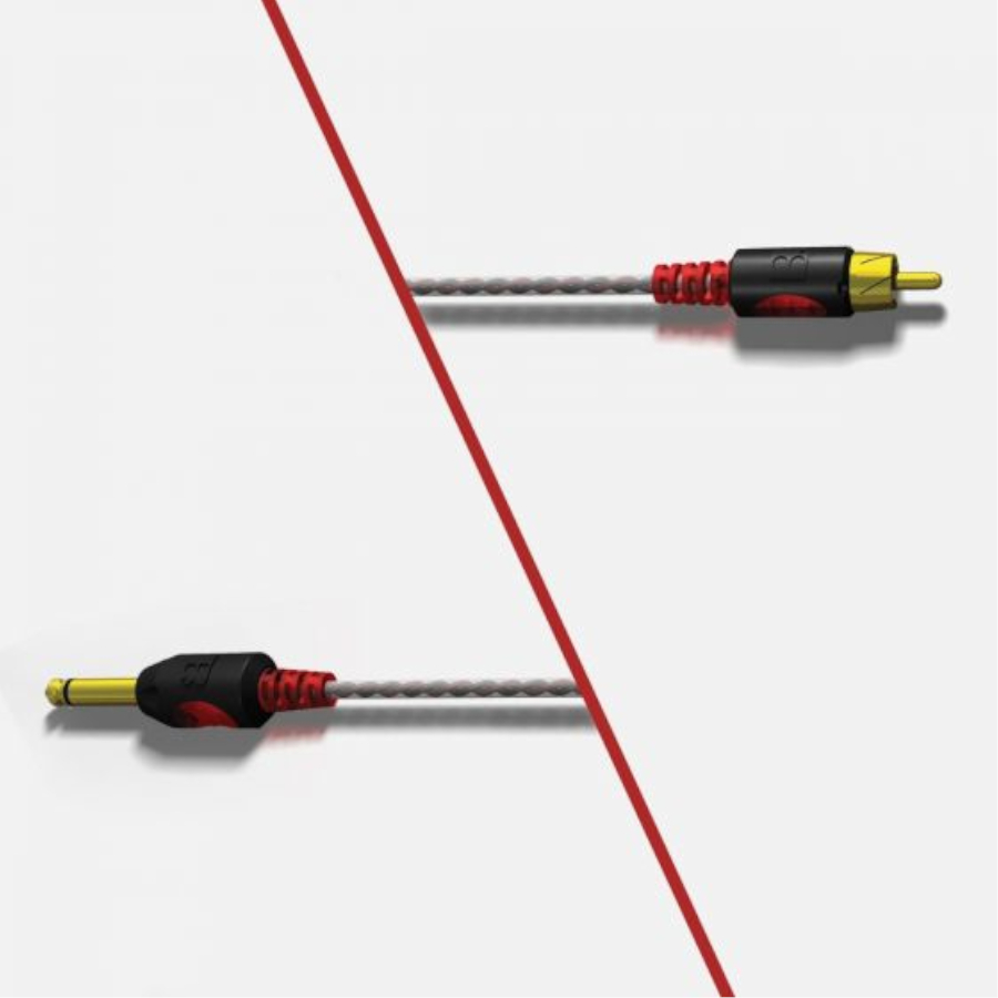 CABLE SILICONE RCA BISHOP AVEC JACK DROIT