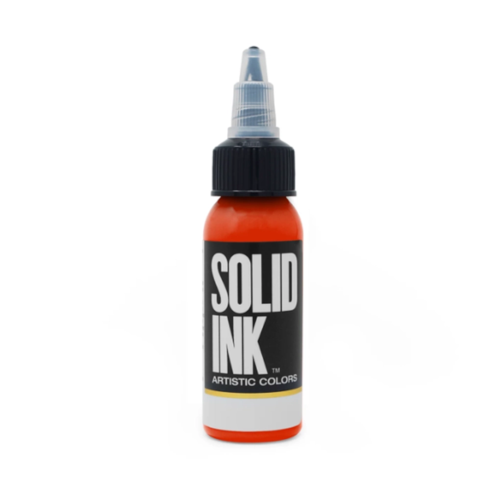 Encre Entrainement Tattoo Rouge - Solid Ink Diablo - Encre artistique pour l'entrainement au tatouage NON REACH 30 ml