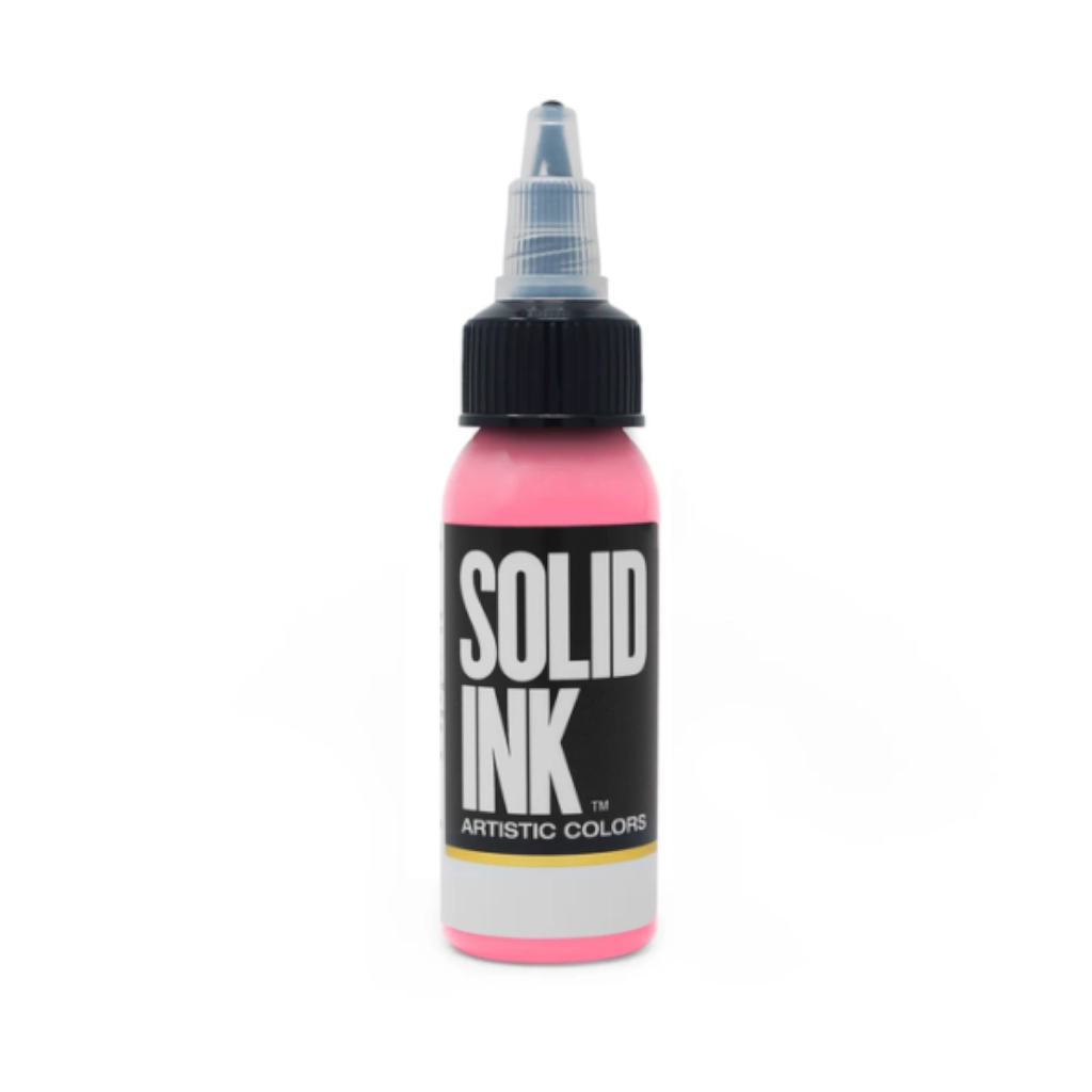 Encre Entrainement Tattoo Rose - Solid Ink Bubblegum - Encre artistique pour l'entrainement au tatouage NON REACH 30 ml
