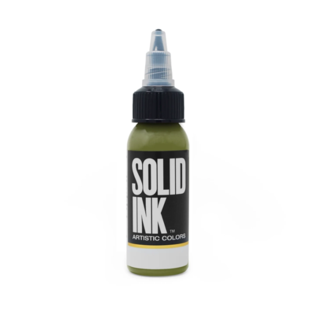 Encre Entrainement Tattoo Vert - Solid Ink Mold - Encre artistique pour l'entrainement au tatouage NON REACH 30 ml