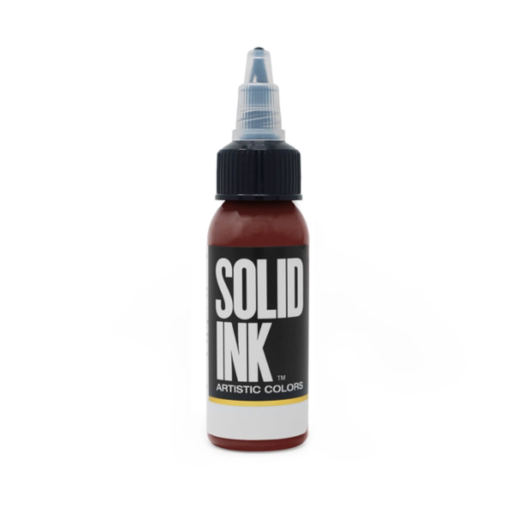Encre Entrainement Tattoo Rouge - Solid Ink Deep Red - Encre artistique pour l'entrainement au tatouage NON REACH 30 ml