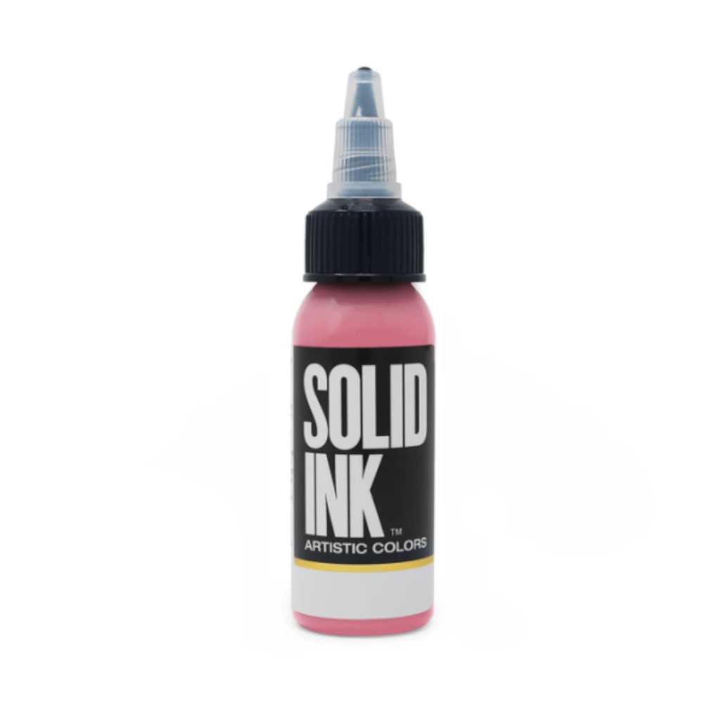 Encre Entrainement Tattoo Rose - Solid Ink Pink - Encre artistique pour l'entrainement au tatouage NON REACH 30 ml