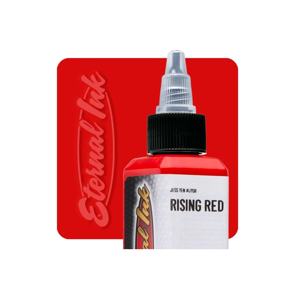 Encre Tattoo Rouge - Eternal Ink Jess Yen Rising Red - Encre artistique pour l'entraînement au tatouage NON REACH 60 ml*