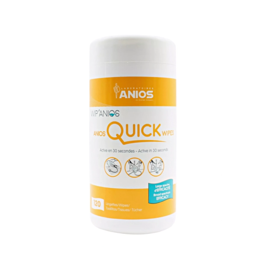 Lingette Tattoo - Wip'anios Quick Wipes - Boîte distributrice de 120 lingettes nettoyant surface multi-usages à large spectre*