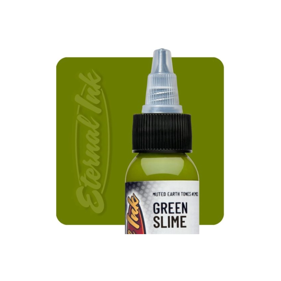 Eternal Ink Muted Earth Tone Green Slime - Encre artistique pour entrainement tatouage NON REACH