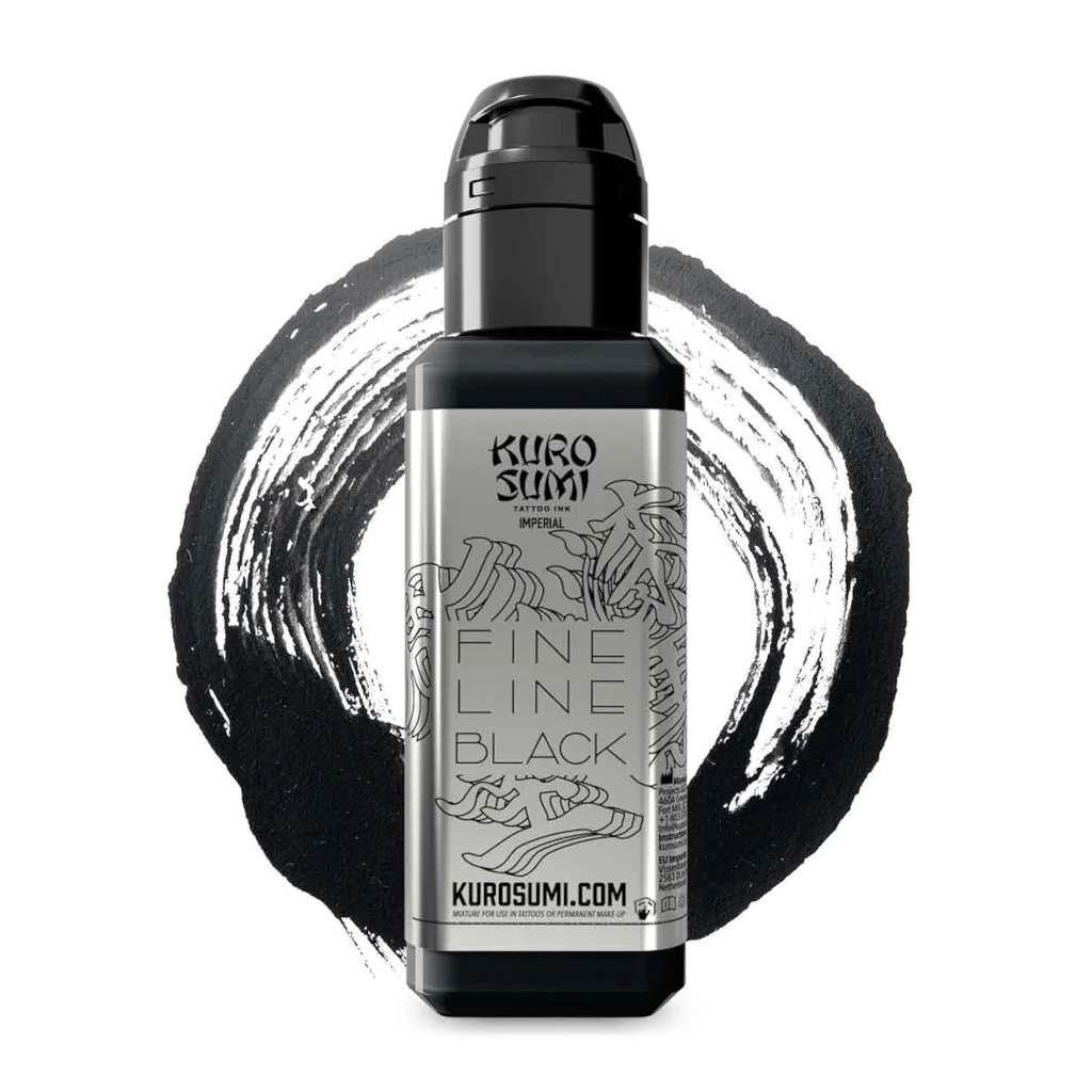 Encre de Tatouage Noire Kuro Sumi Imperial Fine Line Black – Conforme REACH – Pigment Professionnel Haute Intensité* 