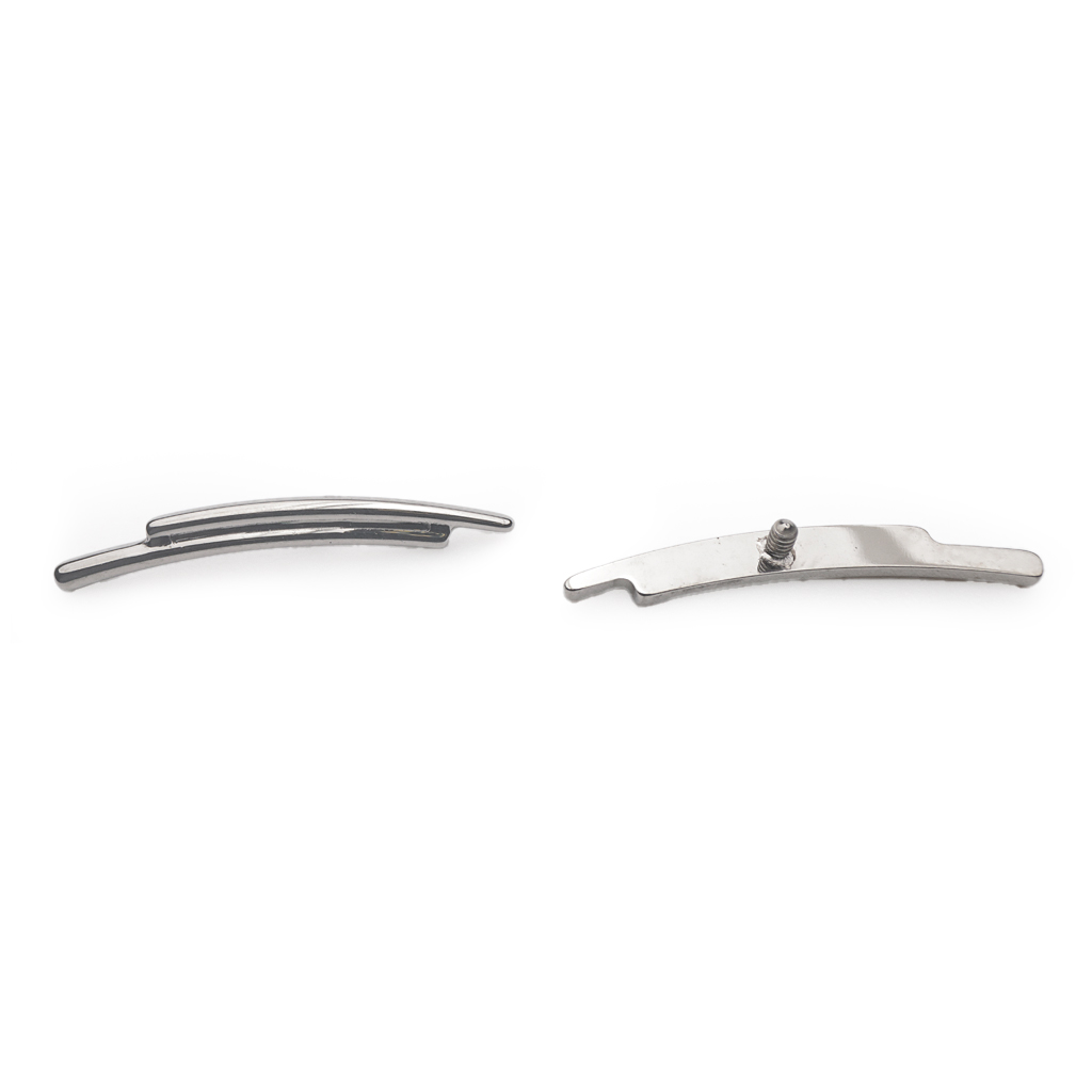 Piercing Embout - Titane F136 Gamme Hand Ink - Embout 210 avec pas de vis interne 0,9 mm pour piercing 1,2 mm eternal métal 11 mm*