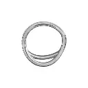 Piercing Anneau - Acier 316L - Clicker avec fermeture à charnière 1,2 x 8 mm*