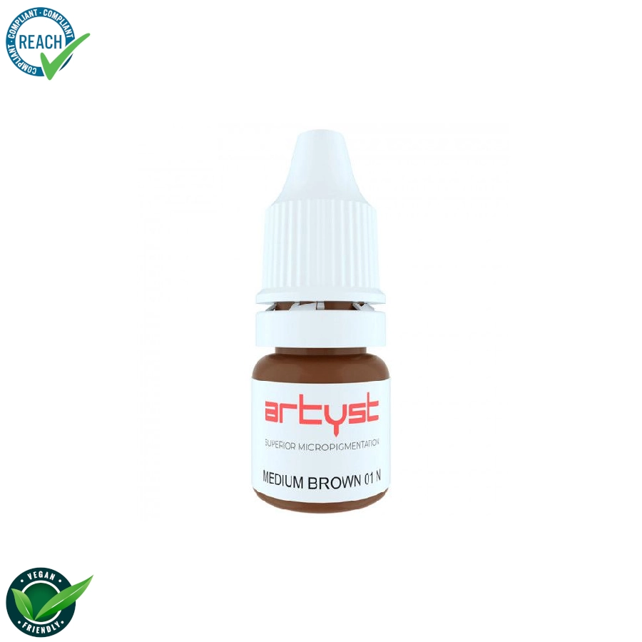 Artyst Eyes Pigment Medium Brown 01 N - Mélange pour le maquillage permanent pigment REACH 10ml