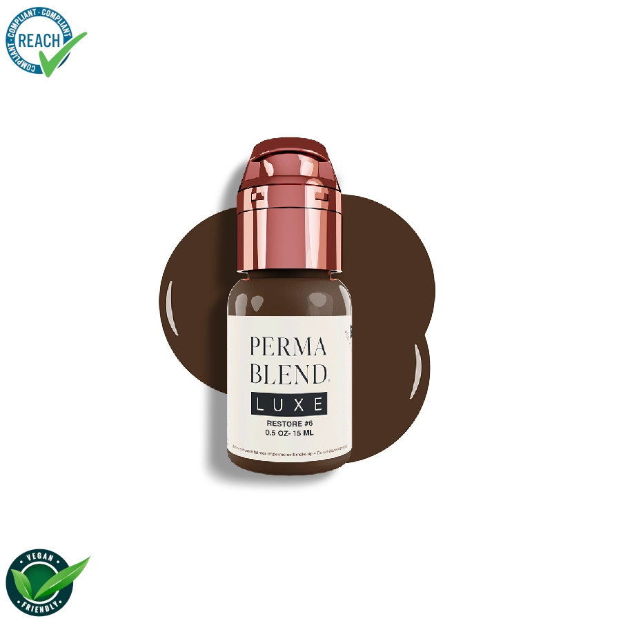 Pigment Pmu Marron - Perma Blend Luxe Restore #6 - Melange pour le maquillage permanent REACH 15ml