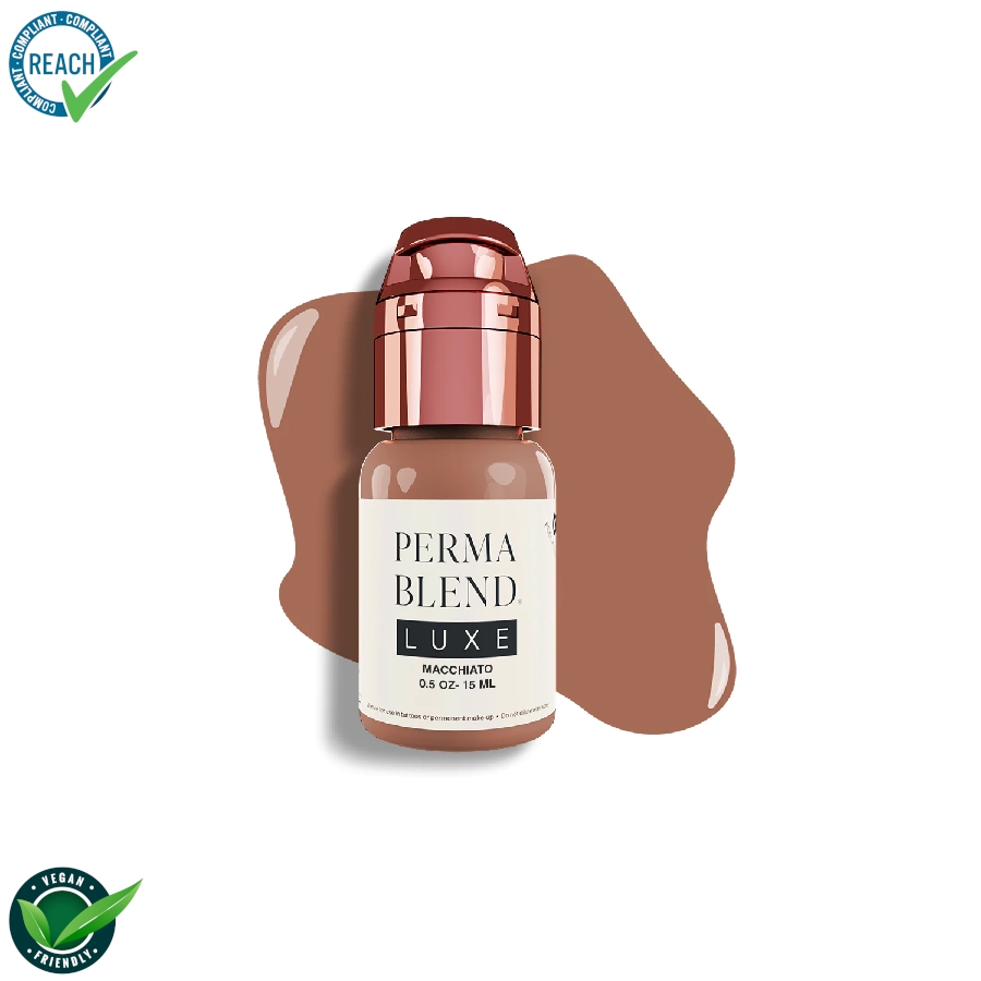 Pigment Pmu Marron - Perma Blend Luxe Macchiato - Melange pour le maquillage permanent REACH 15ml