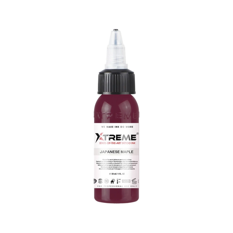 Encre Tattoo Rouge - Xtreme Ink Ukiyo-E Japanese Maple - Mélange pour le tatouage encre reach 30 ml*