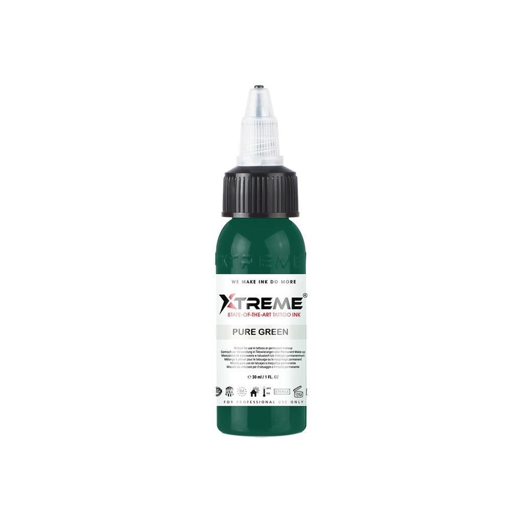 Xtreme Ink Pure Green - Mélange pour le tatouage encre REACH