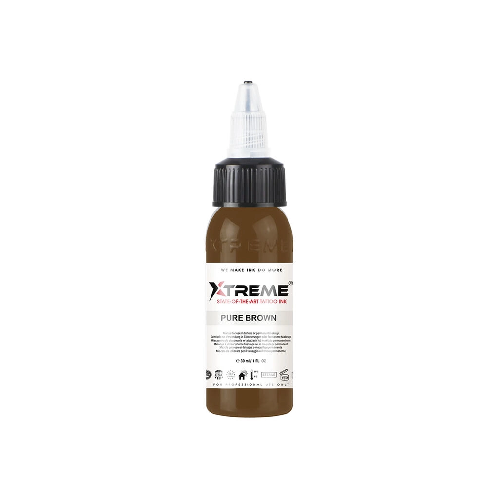 Xtreme Ink Pure Brown - Mélange pour le tatouage encre REACH