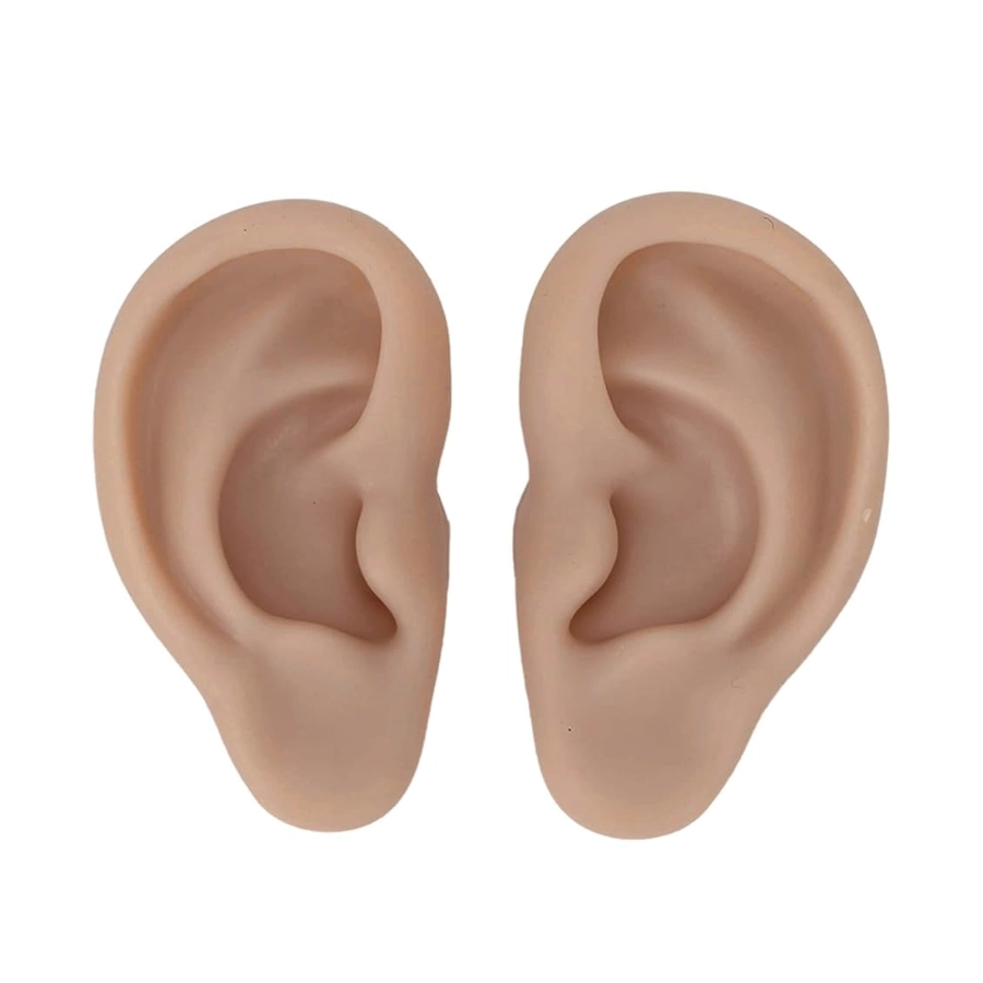 Entraînement Piercing - Oreille Silicone - Paire d'oreille droite et gauche pour l'entraînement au piercing*