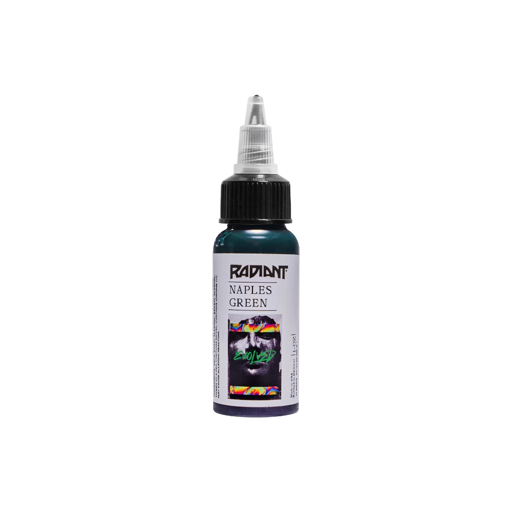 Radiant Evolved Naples Green - Mélange pour le tatouage encre REACH 30 ml