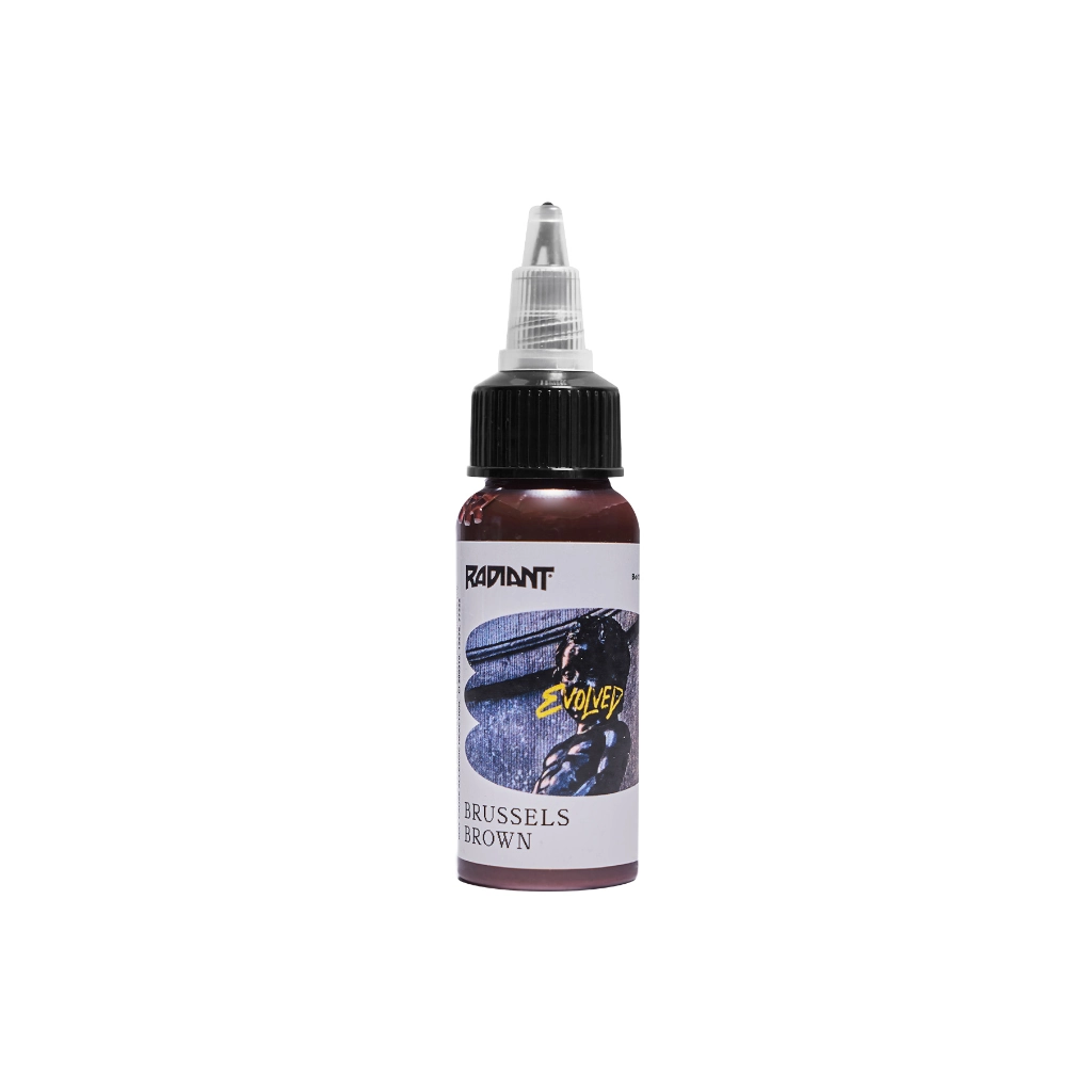 Radiant Evolved Brussels Brown - Mélange pour le tatouage encre REACH 30 ml