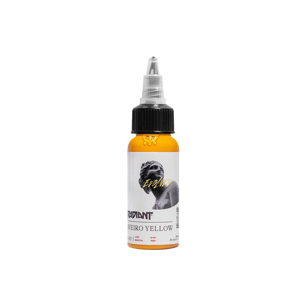 Radiant Evolved Aveiro Yellow - Mélange pour le tatouage encre REACH 30 ml