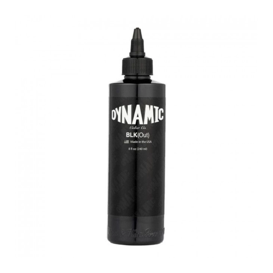 Encre Tattoo Noire - Dynamic Blk Out - Mélange pour le tatouage encre reach noir intense 240 ml*