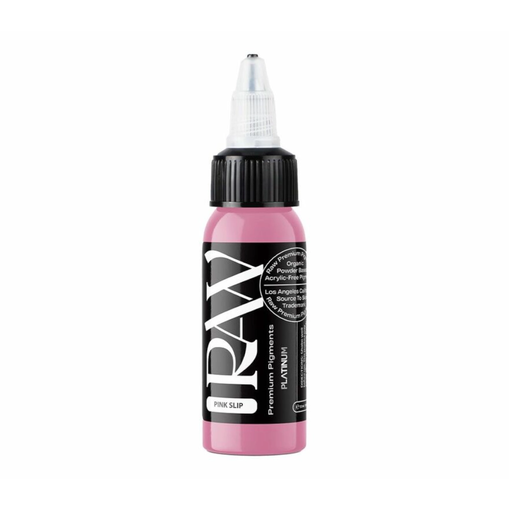 Encre Tattoo Rose - Raw Pigments Pink Slip - Mélange pour le tatouage encre reach 30ml