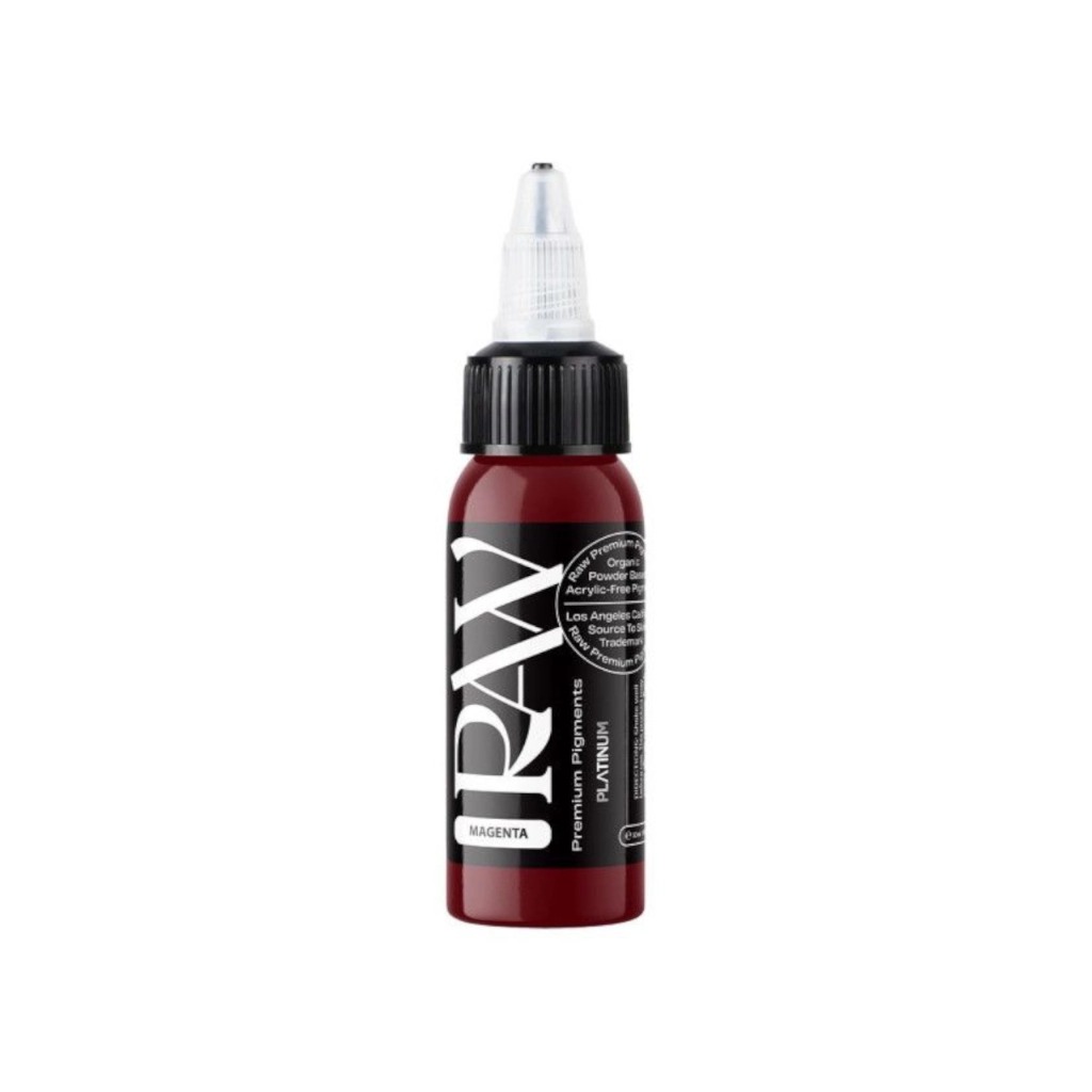 Encre Tattoo Rouge - Raw Pigments Magenta - Mélange pour le tatouage encre REACH 30 ml*