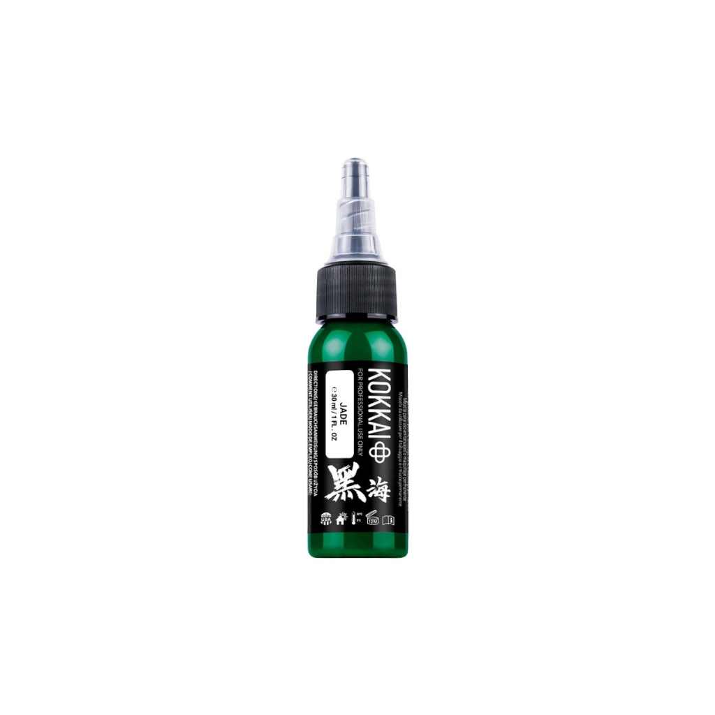 Encre Tattoo Vert - Raw Pigments Jade - Mélange pour le tatouage encre REACH 30 ml