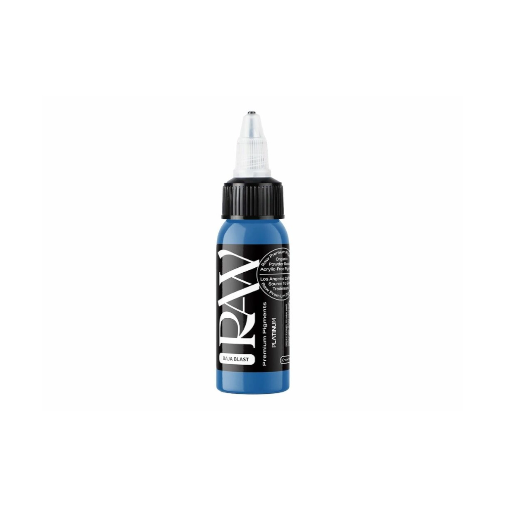 Encre Tattoo Bleu - Raw Pigments Baja Blast - Mélange pour le tatouage encre REACH 30 ml