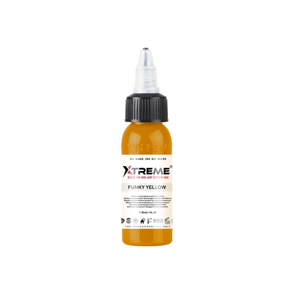 Xtreme Ink Funky Yellow - Mélange pour le tatouage encre REACH
