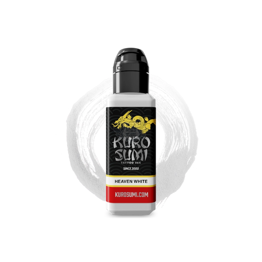 Encre de Tatouage Blanche Kuro Sumi Imperial Heaven White – Conforme REACH – Pigment Professionnel Haute Intensité*