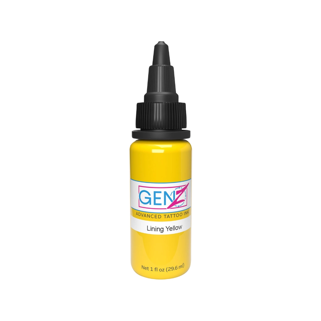 Encre Tattoo Jaune - Intenze Ink Gen-Z Lining Yellow - Mélange pour le tatouage encre reach 30 ml*