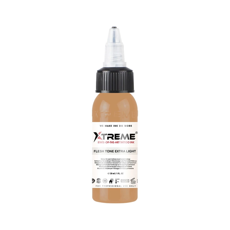 Encre Tattoo Marron - Xtreme Ink Flesh Tone Extra Light - Mélange pour le tatouage encre REACH 30 ml*
