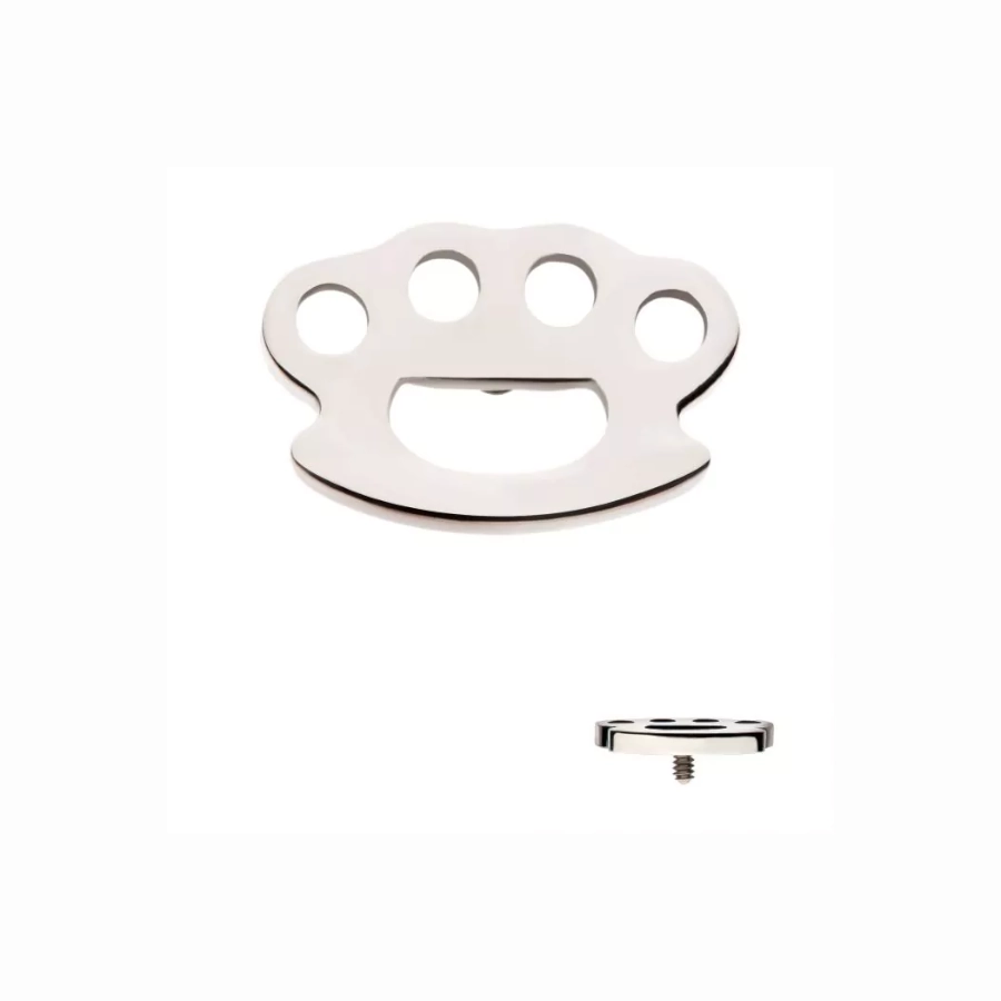 Piercing Embout - Titane F136 Gamme Invictus - Embout 22 avec pas de vis interne 0,9 mm pour piercing 1,2 mm poing américain*