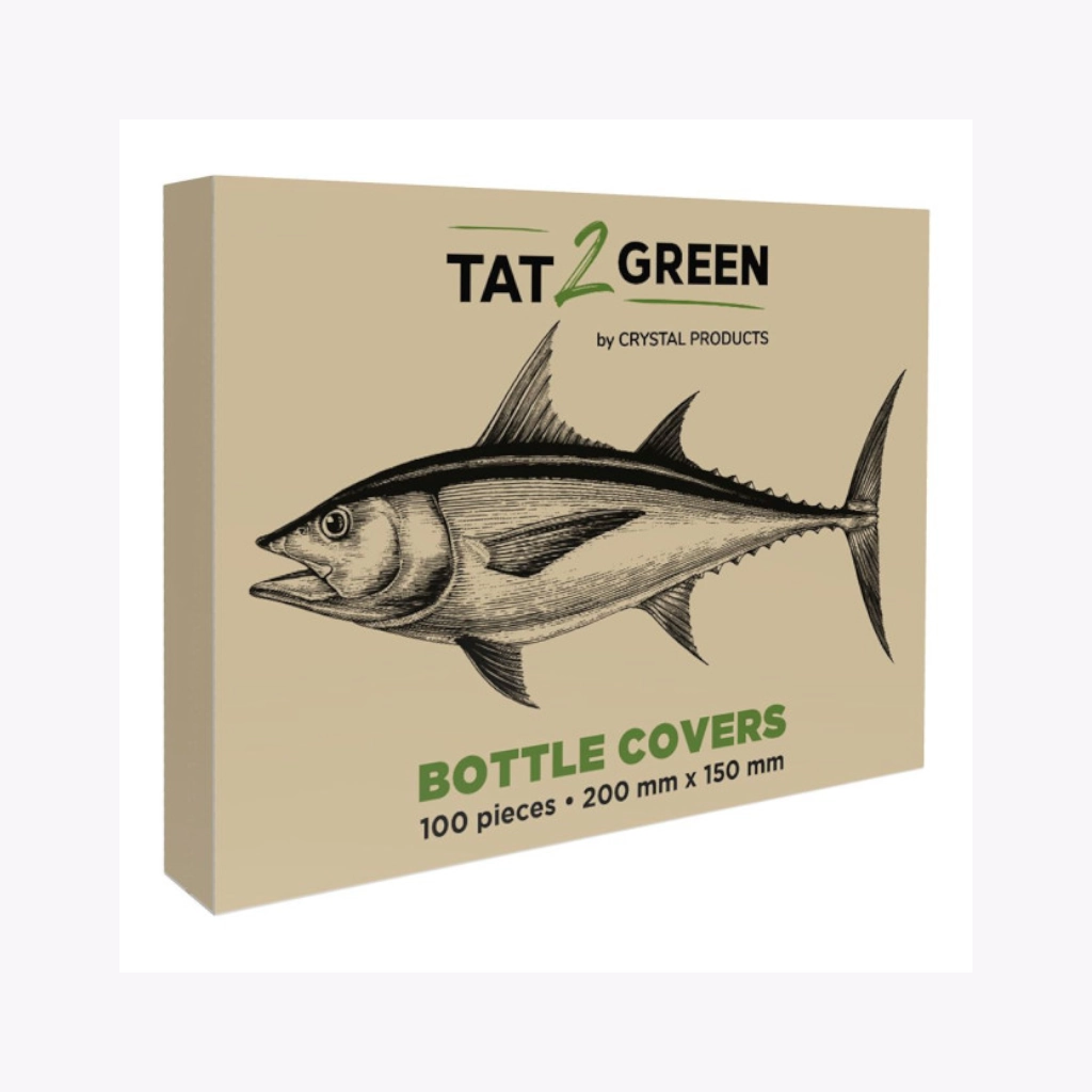 Protection Tattoo - Tat2Green Bottle Covers - Boîte de 100 sacs de protection noir pour bouteille de tatouage biodégradable*