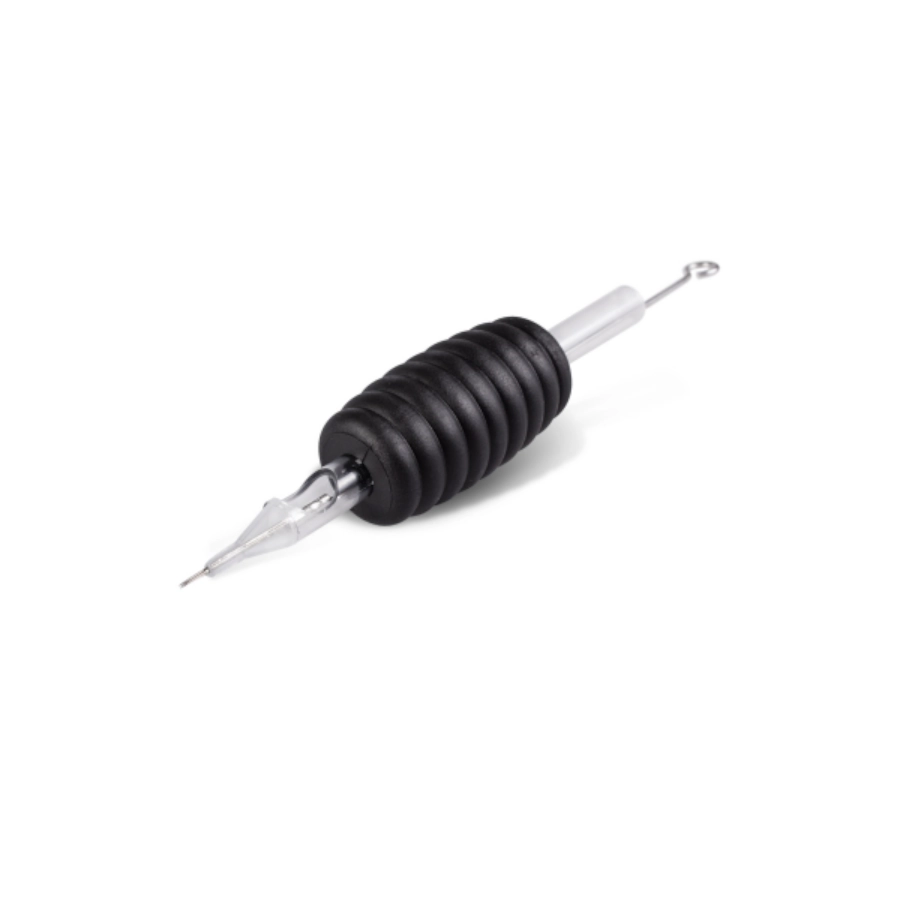 Set Tube/Aiguille Tattoo - Killer Ink Round Liner - Boîte de 25 tubes en buse diamant de 19 mm avec aiguille liner 0,25 mm