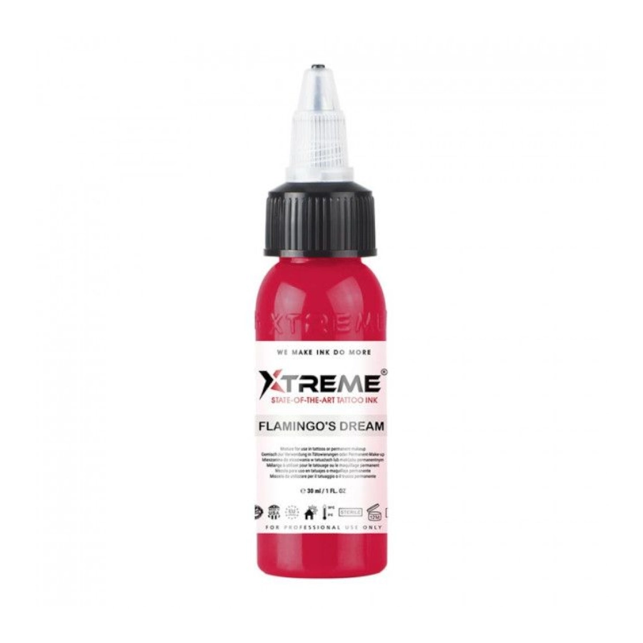 Encre Tattoo Rouge - Xtreme Ink Flamingo's Dream - Mélange pour le tatouage encre reach 30 ml*