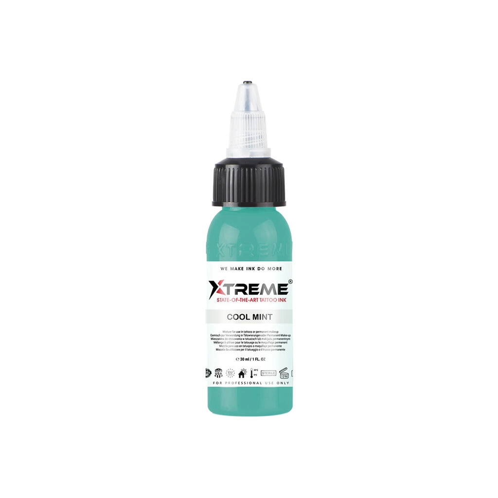 Encre Tattoo Vert - Xtreme Ink Cool Mint - Melange pour le tatouage encre REACH 30 ml